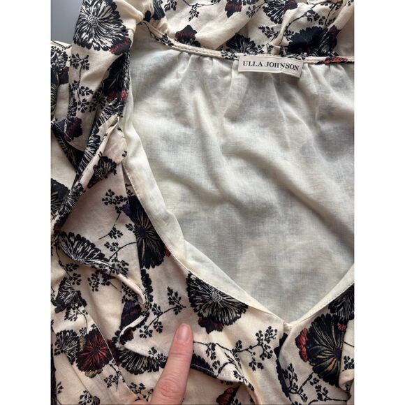 Ulla Johnson Nadya top blouse gardenia floral size 6 - Picture 8 of 14